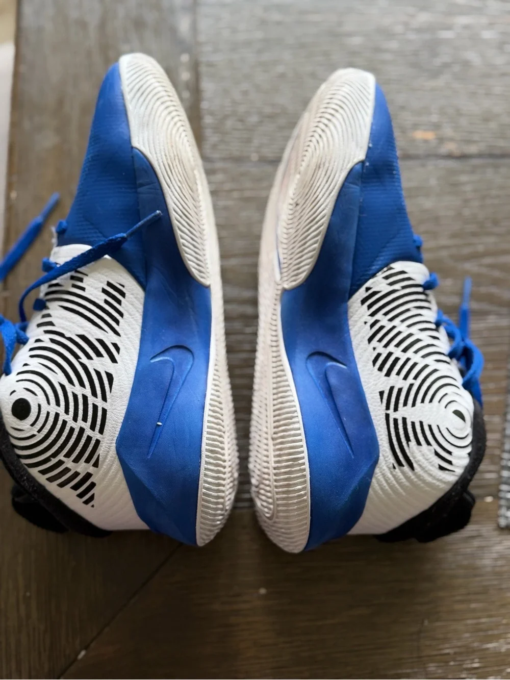 Nike Kids Blue, White and Black High-Top Sneakers size 4.5